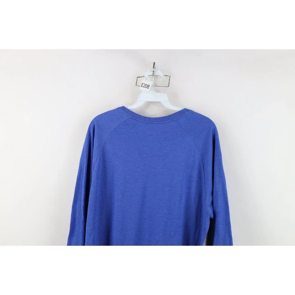 Nike Mens Large Faded Milwaukee Brewers Baseball 3/4 Sleeve Raglan T-Shirt Gray - Picture 15 of 16